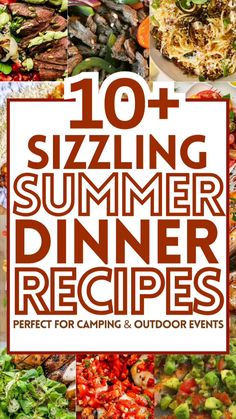 the cover of 10 amazing summer dinner recipes