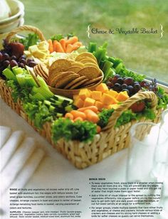 an image of a basket full of fruit and vegetables on the web page for pinterest