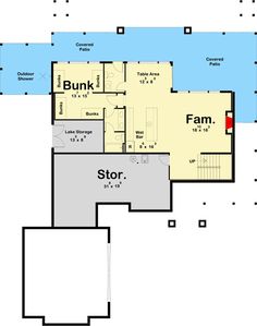 the floor plan for this house is very large