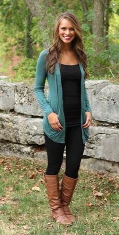 Outfit With Long Cardigan, Outfits Mit Leggings, Black And White Outfit, Legging Outfits, Cardigan Outfits, Thanksgiving Outfit, Casual Winter Outfits, Trend Fashion