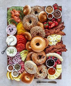 the instagram page has an image of donuts and other food items on it