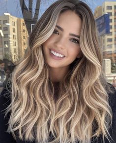 50 Ideas For Light Brown Hair With Highlights And Lowlights, Balage Hair Blonde Balayage Highlights, Blonde Highlights In Dirty Blonde Hair, Balage Hair Blonde, Blonde Balage, Vanilla Blonde Balayage Dark Roots, Blond Bayalage On Brown Hair, Darker Blonde Balayage, Light Caramel Balayage