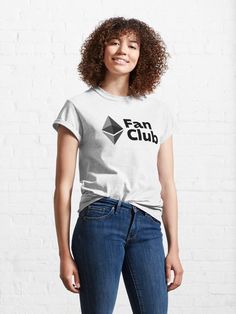 "Crypto Ethereum fan club" T-shirt by sensualita | Redbubble | crypto t-shirts - coin t-shirts - solana t-shirts Ella Name, Bachelorette Party Outfit, Anime Quotes, Comfy Tees, Fashion Essentials, Funny T, Tshirt Colors, The Ordinary, Nashville