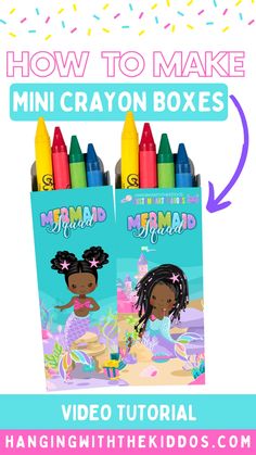 how to make mini crayon boxes for kids