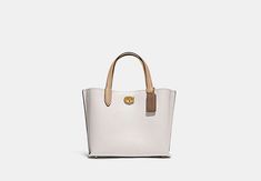 Willow Tote Bag 24 In Colorblock | COACH Coach Willow Tote, Coach Willow, Tech Pouch, Coach Tote Bags, Polished Pebble, Coach Tote, Large Wallet, Coach Gifts, Monogrammed Items