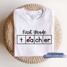 Teacher Shirts Cricut, Teacher Shirts Svg Free, Teacher Cricut Shirts, Back To School Teacher Shirts, Phonics Teacher Shirts, Teacher Shirts Svg, Kindergarten Teacher Shirt, First Day Of School Shirt Teacher