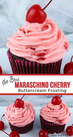 the best maraschino cherry buttercream frosting