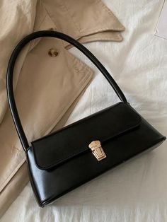 Tas Bahu, Black Purse, Pretty Bags, Types Of Bag, Brown Fashion, Square Bag, Black Handbags