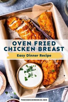 oven fried chicken breast is an easy dinner recipe