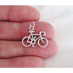 "Sterling Silver 17mm Bicycle charm Size is approximately Unbranded A B O U T We offer high quality jewelry for all. All items are nicely packaged. This Sterling Silver charm is a Bicycle design. The pictures show both sides. It's approx. 17mm (11/16\") high without bail and 21mm (13/16\") long. Approx weight in grams is 1.9. This item is stamped \"925\". The open \"jump ring\" attached to the charm is 19 gauge 4.5mm I.D. sterling silver. Thank you for shopping with us ️ Feel free to send a mess Bicycle Jewelry, Silver Cleaner, Bicycle Design, Sterling Silver Charm, Jump Rings, High Quality Jewelry, Quality Jewelry, Sterling Silber, Halloween Shopping