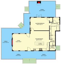 the floor plan for a house with an indoor swimming pool