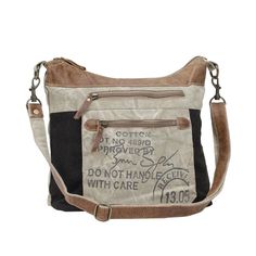 Double Zipper Shoulder Bag-Lange General Store Vintage Canvas Bags, Myra Bags, Large Handbag, Medium Sized Bags, Handbags Crossbody, Back Bag, Canvas Crossbody Bag, Canvas Bags, Recycled Canvas