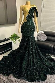 Green Sparkly Prom Dresses, Prom Dress Gold, Crystal Prom Dress, Prom Dress Pictures, Sparkly Prom Dresses, Formal Occasion Dress, Mermaid Evening Gown, Mermaid Prom Dress, Custom Prom Dress