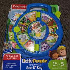 the fisher - price little people game is in its package