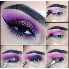 Eyeshadow Tutorials, Makeup Nails Designs, Violet Voss, Colorful Eye Makeup, Bold Makeup