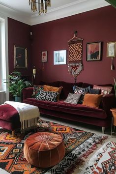 a living room filled with lots of furniture and decor