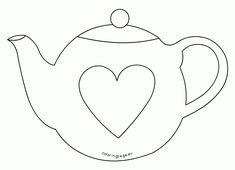 a teapot with a heart on it