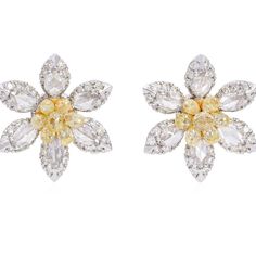 Just sold these 5 carat stunning canary white diamond earrings for under $5000 . We make every piece in our own studio using the finest gemstones diamonds and jewelry artists! Pls contact us at +1-714-924-2732 for free consultation and estimate!! Luxury White Earrings With Single Cut Diamonds, White Luxury Earrings With Single Cut Diamonds, Luxury Cubic Zirconia Flower Earrings For Formal Occasions, Luxury Flower Shaped Diamond Earrings With Accents, Luxury Flower-shaped Diamond Earrings With Accents, Luxury Brilliant Cut Flower-shaped Earrings, Luxury Diamond Cluster Earrings In Flower Shape, Luxury Flower Shaped Diamond Earrings, Luxury White Flower Diamond Earrings