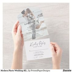 Discover the perfect printed decor for your special day on our Zazzle store. Modern Photo Wedding All in One Invitation From invitations to menus and guest cards, we have everything you need to create an unforgettable atmosphere! 💍✨

📌 Click to explore our collection and find your perfect match!

#WeddingPrints #WeddingDecor #Zazzle #Wedding All In One Wedding Invitations, Popular Wedding Invitations, Invitation Photo, Terracotta Wedding, Budget Wedding Invitations, Elegant Photo, Rsvp Postcard, Wedding Invitations Boho, Classic Wedding Invitations