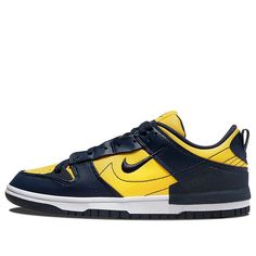 (WMNS)Nike Dunk Low Disrupt 2 'Michigan' DV4024-400 (SNKR/Skate/Light/Low Top/Women's/Non-Slip/Recyclable Materials) Urban Yellow Skate Shoes For Skateboarding, Yellow Urban Skate Shoes For Sports, Yellow Custom Sporty Sneakers For Skateboarding, Sporty Yellow Custom Sneakers For Skateboarding, Yellow Skate Shoes For Sports, Low Disrupt, Dunk Shoes, Nike Dunk Low Disrupt, Nike Sb Dunk