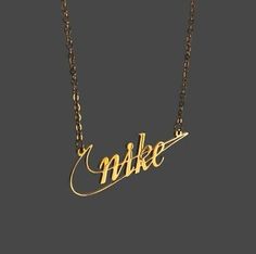 Nike Clothes, Beautiful Decorations, Preppy Jewelry, Jordan Jewelry, Pretty Jewelry Necklaces, Edgy Jewelry, Nike Gold, Nike Accessories