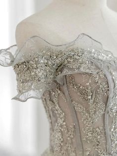 Dress Creator, Flower Prom Dress, Grey Evening Dresses, Grey Wedding Dress, Green Tulle, Sweet 16 Dresses, Tulle Prom Dress, فستان سهرة, Evening Dresses Elegant