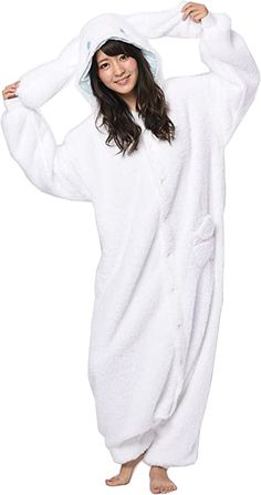 Amazon.com: SAZAC Kigurumi - Cinnamoroll - Onesie Jumpsuit Halloween Costume : Clothing, Shoes & Jewelry Mens Night Suit, Sanrio Clothes, Night Suit For Women, Cute Onesies, Cute Pajama Sets, Costume Parties, Onesie Pajamas, Night Suit, Cute Pajamas