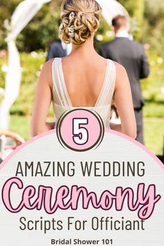 Here are 5 amazing ceremony script ideas for a wedding officiant. These scripts are simple and easy. By the end of this post, you will have all the details for a great wedding ceremony script. Magic Wedding, Wedding Officiant, Wedding Ceremony, The Magic, Bridal Shower