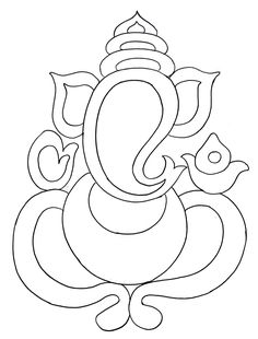 a drawing of the hindu god ganesha