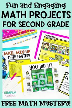 the fun and engaging math projects for second grade students to use in their homeschool