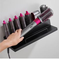 This Is Made For The Dyson Air Wrap. It’s A Floating Holder. Basically Brand New. No Scratches And Very Sturdy. Comes With Screws. *Dyson Not Included. Dyson Air Wrap Attachments, Hanging Dyson, Hair Dyson, Dyson Air Wrap, Air Wrap, Dyson Hair, Hair Tools, Christmas List, Womens Hairstyles