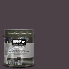 behr premium plus ultra paint and primer in one, showing the light brown color