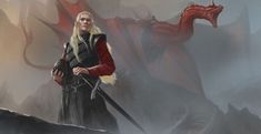 Deamon Targaryen Fan Art, Skyrim Creatures, Asoiaf Characters, Asoiaf Dragons, The Rogue Prince, Dragon Anatomy, Costume Viking, Game Of Thrones Artwork