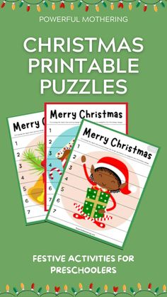 christmas printable puzzles for children