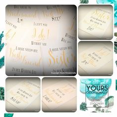 the wedding stationery has been designed with gold foil and blue watercolors on it