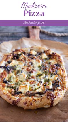 Mushroom Pizza. Ricotta Cheese Pizza, Mushroom Brie, Brie Pizza, Gourmet Pizza Recipes, Mellow Mushroom Pizza, Unique Pizza Recipes, Kale Mushroom, Turkey Pizza, Mushroom Pizza Recipes