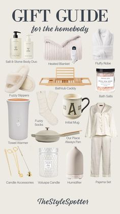 the gift guide for the home body