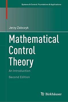 a book cover with the words,'mathematical control theory an instruction by jerry zebozyk