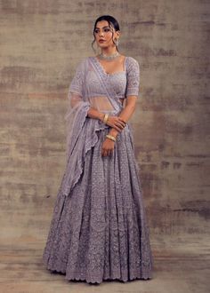 Lilac Color Monotone Wedding Lehenga FRIYA – Panache Haute Couture Lavender Colour Lehenga Design, Lavender Colour Dress Indian, Lilac Colour Lehenga, Lavendar Lehenga Purple, Lavendar Lehenga Designs, Lavender Lehenga Jewellery, Lavender Lehenga Indian Weddings, Lilac Lehenga Indian Weddings, Lavender Lehenga Bridal