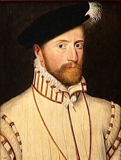 an old painting of a man with a beard wearing a white shirt and black hat