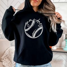 Baseball Game Day Hoodie | Love Baseball Sweatshirt | Perfect Gift For Baseball Moms Available In Unisex Xs, S, M, L, Xl, And Xxl. Just Place An Order And Message Your Size After! Get Ready For Game Day With Our ""Baseball Game Day Hoodie""! This Cozy Sweatshirt Is Perfect For Showcasing Your Love For Baseball And Supporting Your Favorite Team. Made From Soft, Durable Fabric, It Features A Stylish Sketch Design And A Spacious Kangaroo Pocket For Your Essentials. Whether You’re At The Ballpark Or Hoodie Sketch, Baseball Sweatshirts, Gaming Hoodie, Baseball Hoodie, Mom Hoodies, Baseball Gifts, Baseball Game, Baseball Games, Mom Tees