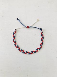 This fun patriotic bracelet is waterproof and great for anyone who is often doing outdoor activities. It would make a nice gift. Stack it with other bracelets, or wear it by itself! It is perfect for everyday wear! ∙ ∙ ∙ ∙ ∙ ∙ ∙ ∙ ∙ ∙ ∙ ∙ ◆ PLEASE NOTE ◆ When you first receive this bracelet it may be slightly sticky, which may make it more difficult to adjust. The stickiness does not last. After a day or two of wearing the stickiness will fade and it will be much easier to adjust. It will still Adjustable Red Beaded Bracelets For 4th Of July, Patriotic Red Adjustable Beaded Bracelet, Adjustable Patriotic Friendship Bracelets As Gifts, Patriotic Blue Bracelets For Beach, Patriotic Adjustable Jewelry For Independence Day, Adjustable Patriotic Jewelry For Independence Day, Blue Friendship Bracelets For 4th Of July Gift, Adjustable Multicolor Jewelry For Independence Day, Adjustable Beach Bracelets For 4th Of July