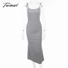 Tavimart summer dresses for women women's clothing glitter dress sleeveless knitted midi dress casual high street women's dress robe Knitted Midi Dress, Glitter Dress, Midi Dress Casual, Sleepwear Robe, Dress Robes, Dress Sleeveless, Strap Dress, Picture Sizes, Summer Dresses For Women