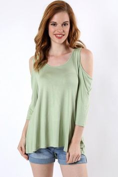 Women's Green Tunic | Cold Shoulder Shirt | MomMe And More – MomMe and More Mom And Me Shirts, Cold Shoulder Shirt, Green Tunic, Matching Mom, Kids Leggings, Buttery Soft Leggings, Long Tunic, Soft Leggings, Support Small Business