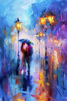 two people walking under an umbrella in the rain