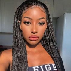 Different Braid Styles, Ghana Braids Hairstyles, Hairstyle Girl, Cornrows Braids For Black Women, Cornrow Braids, African Hair Braiding Styles, Box Braids Hairstyles For Black Women, Braided Cornrow Hairstyles, Hair Color Pink