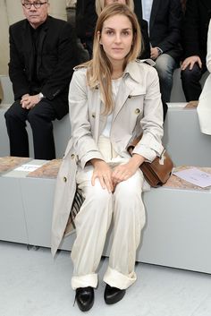 Gaia Repossi at Céline | Fall 2011 Fashion Show Front Row, Gaia Repossi, French Vogue, Runway Looks, Fashion Shows, Front Row, Fashion Street, Modern Luxury, Pleated Skirt