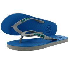 Blue and Gray Twofold Flip Flops, Men's – Waves Flip Flops USA Slippers For Men, Rubber Flip Flops, Summer Attire, Flip Flop Slippers, Grey Khakis, Mens Slippers, Mens Sandals, Natural Rubber, Flip Flop