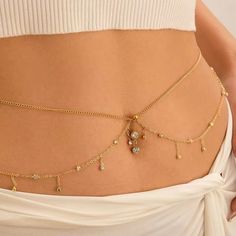 Spark Aesthetic, Aesthetic Waist, Smelling Good, Waist Jewelry, Festival Chic, Belly Jewelry, Golden Days