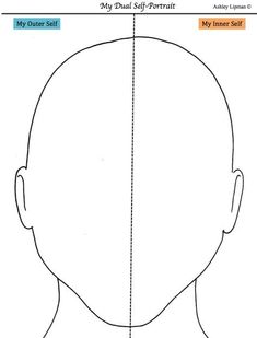 the back side of a man's head with lines drawn to show his hair